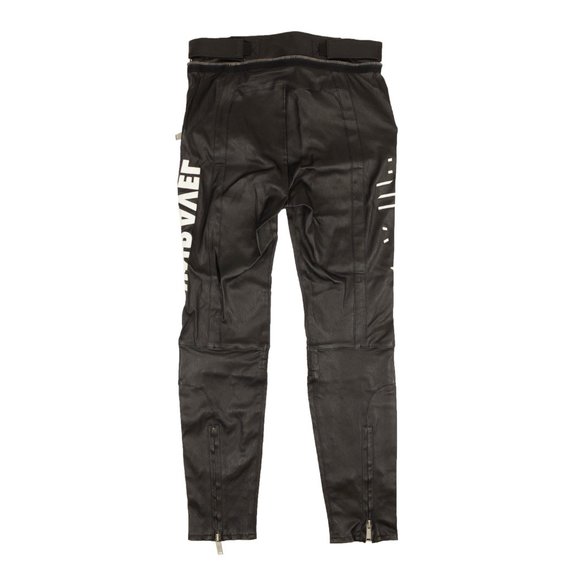 UNRAVEL PROJECT Black Leather Logo Skinny Pants Size 30 $2450 - Picture 3 of 4